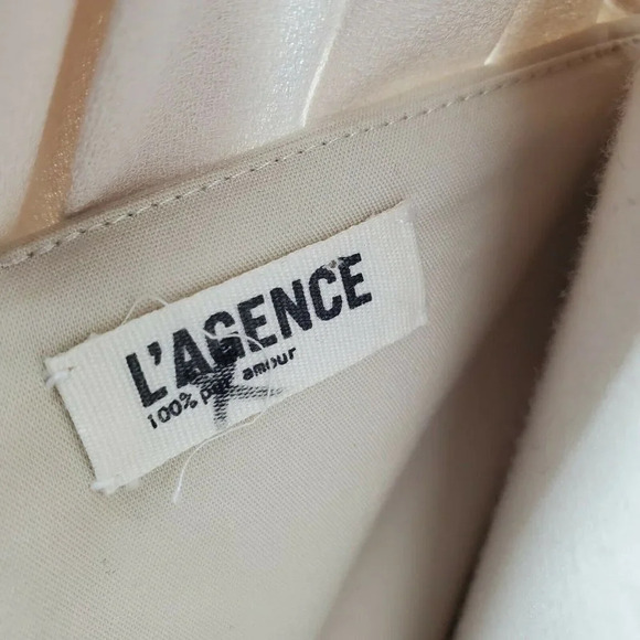 L’AGENCE Pleated Crepe Sleeveless Dress sz 2 - Picture 9 of 11